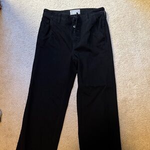 Everlane women’s wide leg black jean